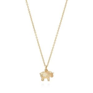 ISO ISO ISO Anna Beck Gold Elephant Necklace